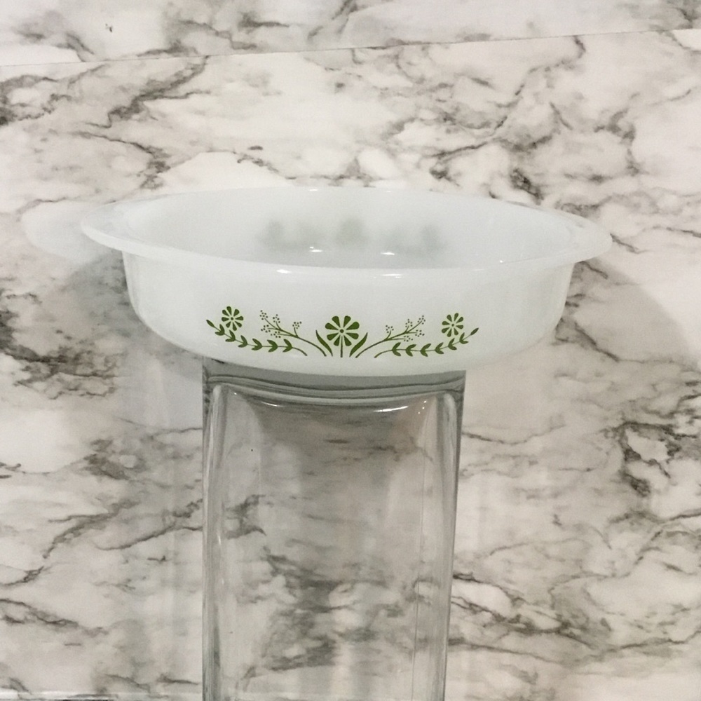 Vintage Glasbake Daisy Round Casserole Bak…